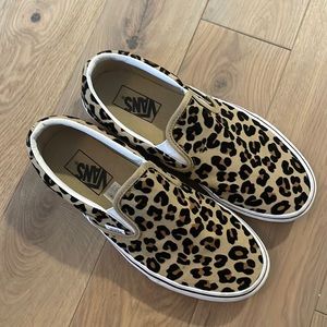 Vans Slip On Leopard Print Skate Shoes